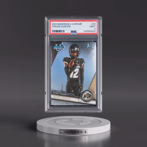 2023 Bowman University Chrome #36 Travis Hunter (PSA 9 MINT)