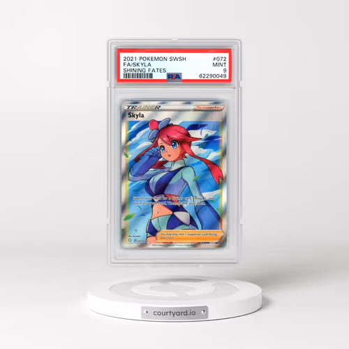 2021 Pokémon Sword & Shield Shining Fates #072 Skyla - Full Art (PSA 9 MINT)