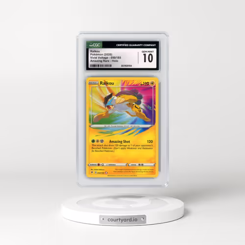 2020 Vivid Voltage #050/185 Raikou - Amazing Rare (CGC 10 GEM MINT)