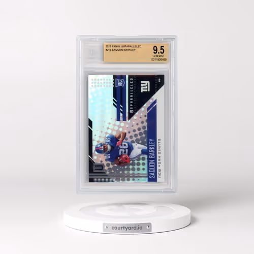 2018 Panini Unparalleled #213 Saquon Barkley RC (BGS 9.5 GEM MINT)