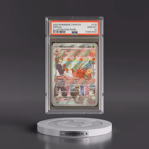 2024 Pokémon Twm EN-Twilight Masquerade #170 Dipplin - Illustration Rare (PSA 10 GEM MINT)