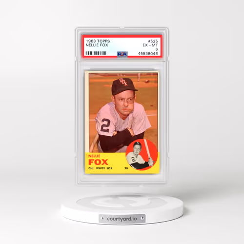 1963 Topps #525 Nellie Fox (PSA 6 EX-MT)