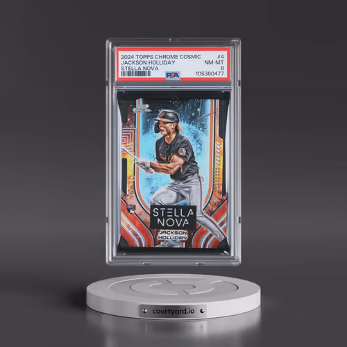 2024 Topps Chrome Cosmic Stella Nova #4 Jackson Holliday (PSA 8 NM-MT)