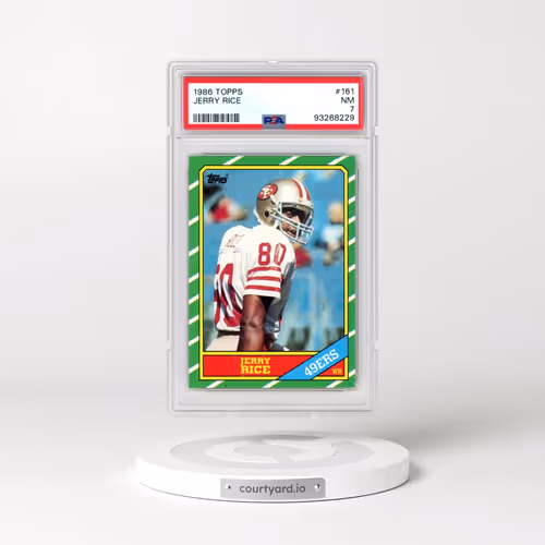 1986 Topps #161 Jerry Rice (PSA 7 NM)