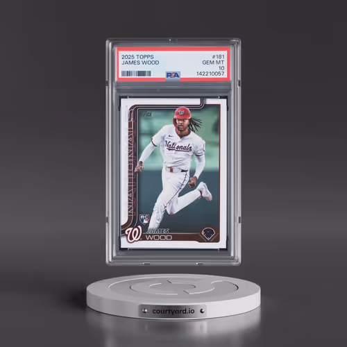 2025 Topps #181 James Wood (PSA 10 GEM MINT)