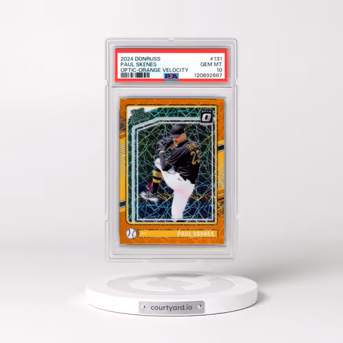 2024 Panini Donruss #131 Paul Skenes - Optic-Orange Velocity (PSA 10 GEM MINT)