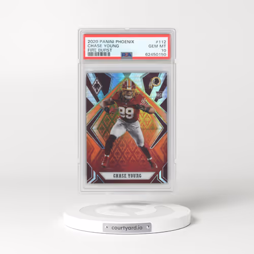 2020 Panini Phoenix #112 Chase Young - Fire Burst (PSA 10 GEM MINT)