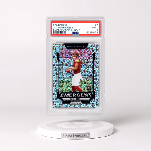 2024 Panini Prizm Emergent #2 Jayden Daniels - No Huddle (PSA 9 MINT)