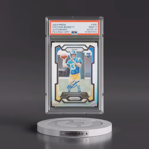 2023 Panini Prizm #358 Stetson Bennett IV - Autograph (PSA 9 MINT)