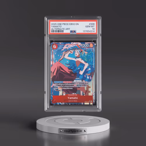 2025 One Piece EB02-Extra Booster -Anime 25th Collection #006 Yamato - Alternate Art (PSA 10 GEM MIN