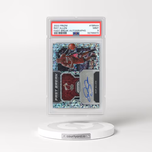 2022 Panini Prizm Fast Break Autographs #FBRAH Ray Allen (PSA 9 MINT)