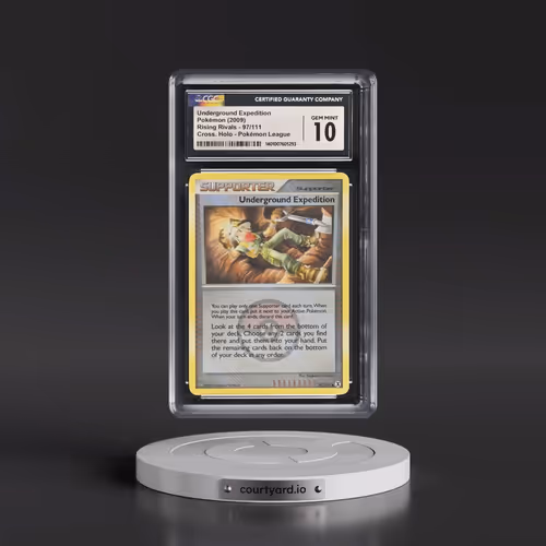 2009 Rising Rivals #97/111 Underground Expedition - Crosshatch Holo (Cross. Holo) Pokémon League (CG
