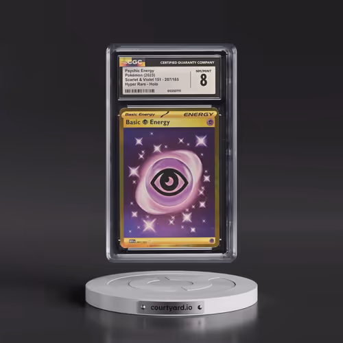2023 Scarlet & Violet 151 - MEW EN #207/165 Psychic Energy - Hyper Rare Holo (CGC 8 NM-MT)