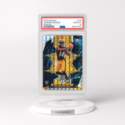 2022 Panini Mosaic #318 George Pickens - Genesis (PSA 10 GEM MINT)