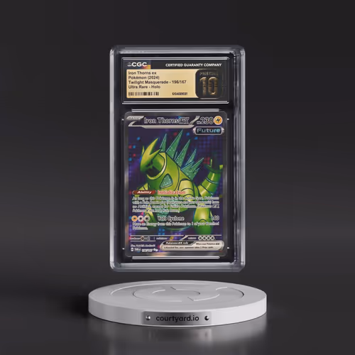 2024 Twilight Masquerade - TWM EN #196/167 Iron Thorns ex - Ultra Rare Holo (CGC 10 PRISTINE)