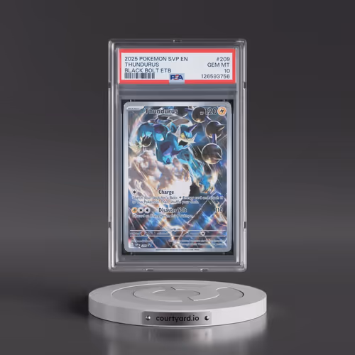 2025 Pokémon Svp EN-SV Black Star Promo #209 Thundurus - Black Bolt Elite Trainer Box (PSA 10 GEM MI