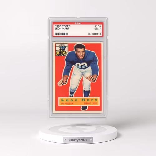1956 Topps #104 Leon Hart (PSA 7 NM)