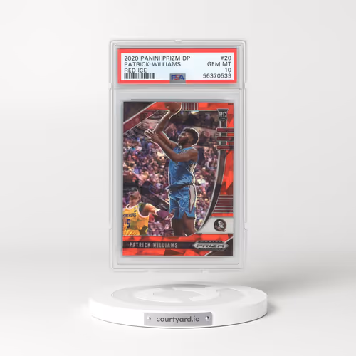 2020 Panini Prizm Draft Picks #20 Patrick Williams - Red Ice (PSA 10 GEM MINT)