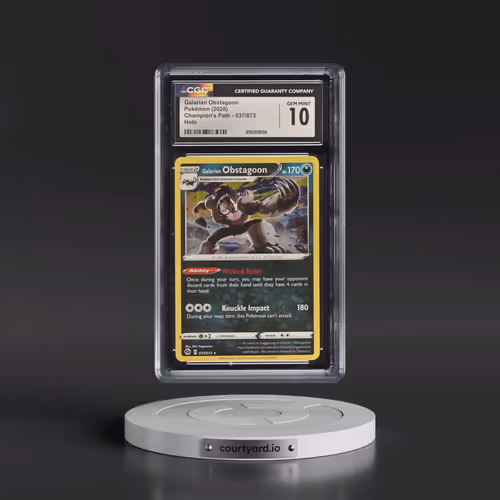 2020 Champion's Path #037/073 Galarian Obstagoon - Holo (CGC 10 GEM MINT)