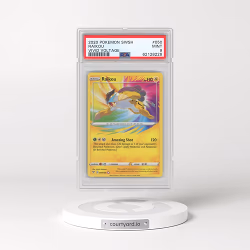 2020 Pokémon Sword & Shield Vivid Voltage #050 Raikou (PSA 9 MINT)