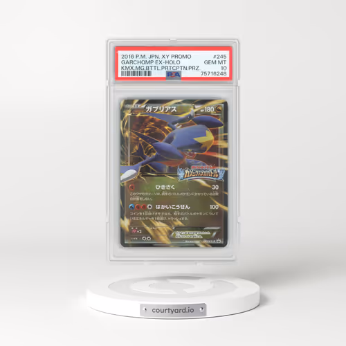 2016 Pokémon XY Promo #245 Garchomp EX - Holo Holo Kamex Mega Battle Participation Prize (PSA 10 GEM MINT)