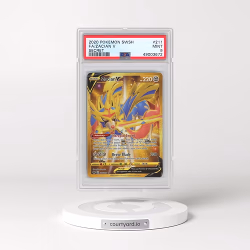 2020 Pokémon Sword & Shield #211 Zacian V - Holo Full Art Secret (PSA 9 MINT)