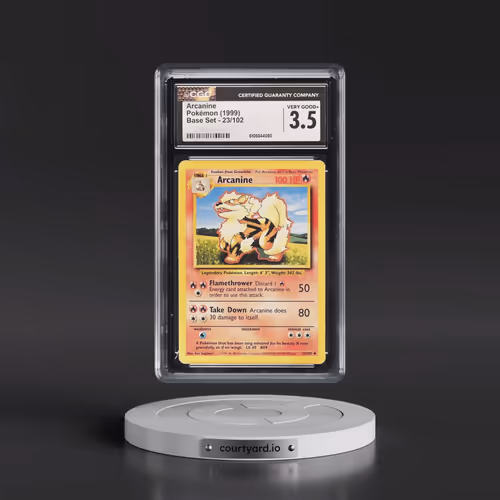 1999 Base Set #23/102 Arcanine (CGC 3.5 VG+)
