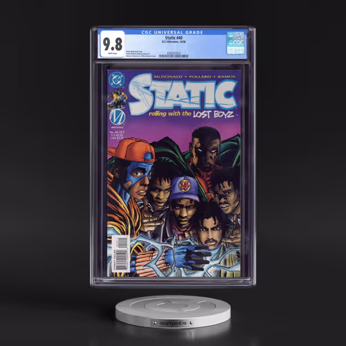 Static #40 CGC 9.8 White Pages (D.C./Milestone, 10/96)