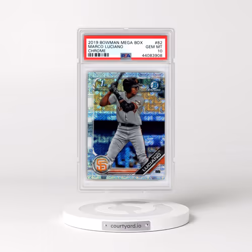2019 Bowman Mega Box Chrome #82 Marco Luciano (PSA 10 GEM MINT)