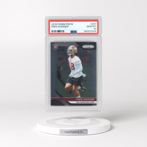2018 Panini Prizm #257 Fred Warner (PSA 10 GEM MINT)
