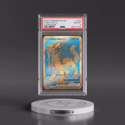 2024 Pokémon Paf EN-Paldean Fates #242 Chien-Pao EX - Holo Hyper Rare (PSA 8 NM-MT)