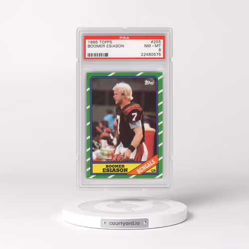 1986 Topps #255 Boomer Esiason (PSA 8 NM-MT)