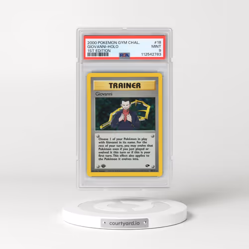 2000 Pokémon Gym Challenge #18 Giovanni - 1st Edition Holo (PSA 9 MINT)