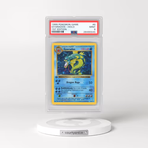 1999 Pokémon Game #6 Gyarados - 1st Edition Holo (PSA 9 MINT)