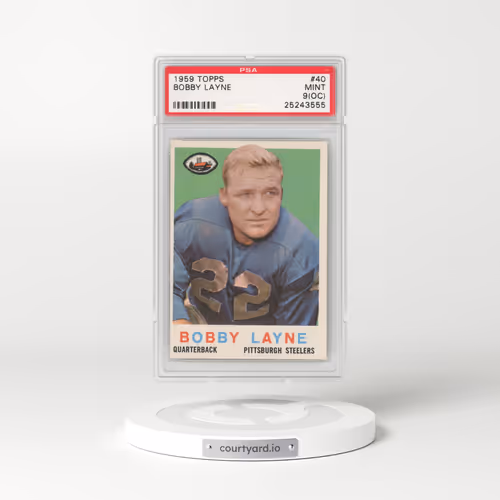 1959 Topps #40 Bobby Layne (PSA 9 MINT)