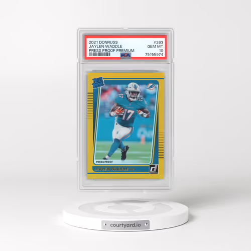 2021 Panini Donruss #263 Jaylen Waddle - Press Proof Premium (PSA 10 GEM MINT)