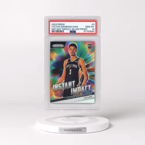 2023 Panini Prizm Instant Impact #3 Victor Wembanyama - Silver Prizm (PSA 10 GEM MINT)