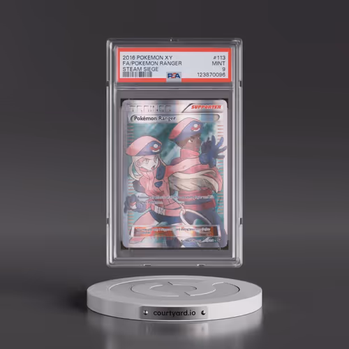 2016 Pokémon XY Steam Siege #113 Pokemon Ranger - Full Art (PSA 9 MINT)