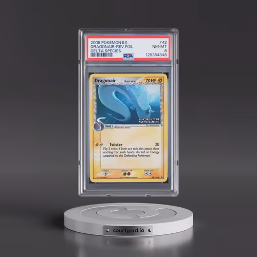 2005 Pokémon EX Delta Species #42 Dragonair - Reverse Foil (PSA 8 NM-MT)