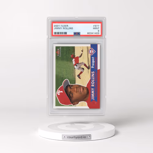 2001 Fleer #377 Jimmy Rollins (PSA 9 MINT)
