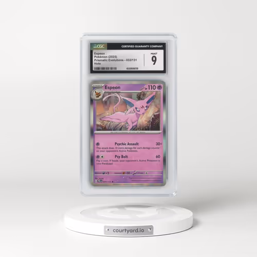 2025 Prismatic Evolutions - PRE EN #033/131 Espeon - Holo (CGC 9 MINT)