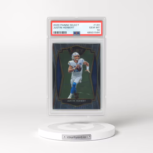 2020 Panini Select #144 Justin Herbert (PSA 10 GEM MINT)