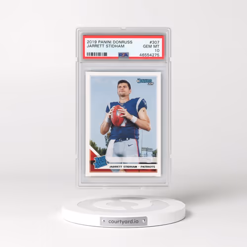 2019 Panini Donruss #307 Jarrett Stidham (PSA 10 GEM MINT)