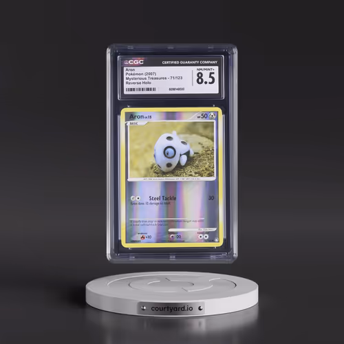 2007 Mysterious Treasures #71/123 Aron - Reverse Holo (CGC 8.5 NM-MT+)