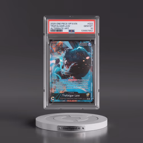2025 One Piece OP10-Royal Blood #022 Trafalgar Law - Alternate Art (PSA 10 GEM MINT)