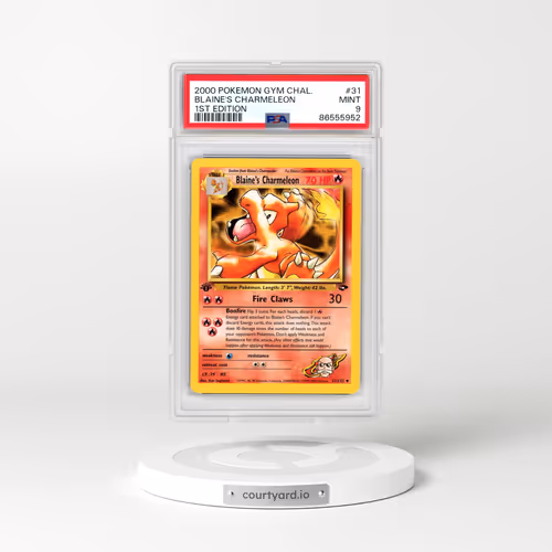 2000 Pokémon Gym Challenge #31 Blaine's Charmeleon - 1st Edition (PSA 9 MINT)