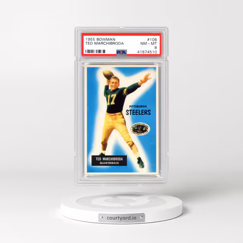 1955 Bowman #106 Ted Marchibroda (PSA 8 NM-MT)