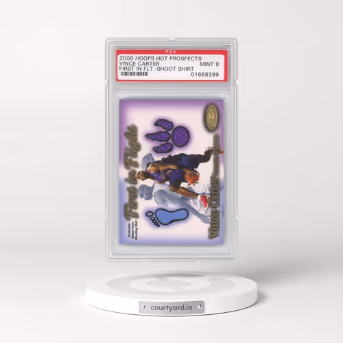 2000 Hoops Hot Prospects First in Flight Vince Carter - 1st in Flight-Shoot Shirt (PSA 9 MINT)
