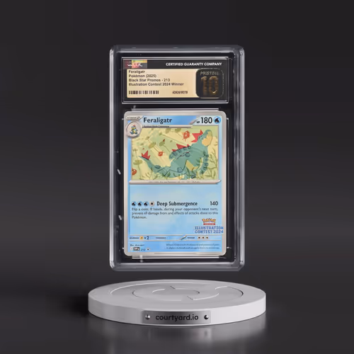 2025 Pokémon Svp EN-SV Black Star Promo #213 Feraligatr - Illustration Contest 2024 (CGC 10 PRISTINE