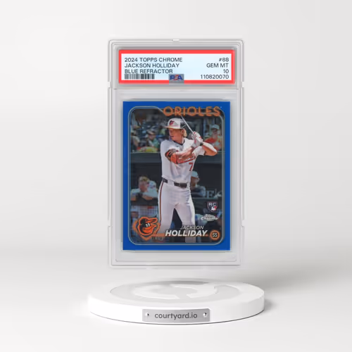 2024 Topps Chrome #88 Jackson Holliday - Blue Refractor (PSA 10 GEM MINT)